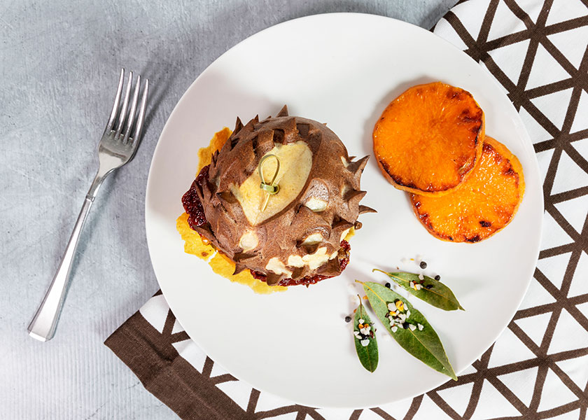 Hamburger autunnale con medaglioni di zucca