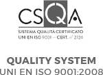 Quality system UNI EN 9001:2008