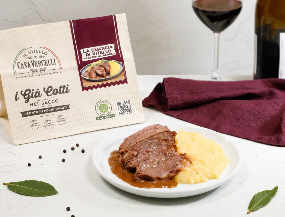 La Guancia di Vitello brasata al Barolo