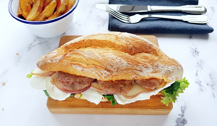 Baguette burger alla francese