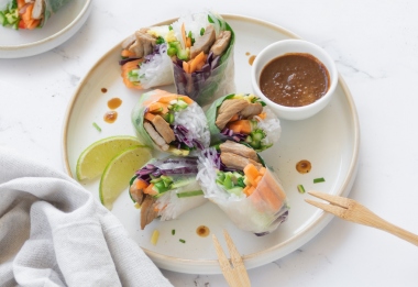 Spring rolls di vitello e verdure croccanti