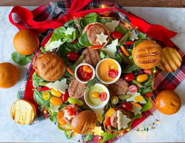 Mini hamburger di vitello: Christmas Board